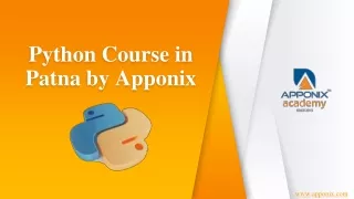 Apponix Python Training In Patna