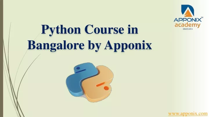 python course in bangalore by apponix
