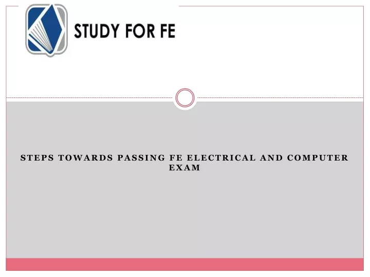 steps towards passing fe electrical and computer exam