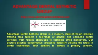 Why Choose Advantage Dental Esthetic for Better Dental Care