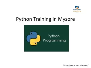 Python Training in Mysore