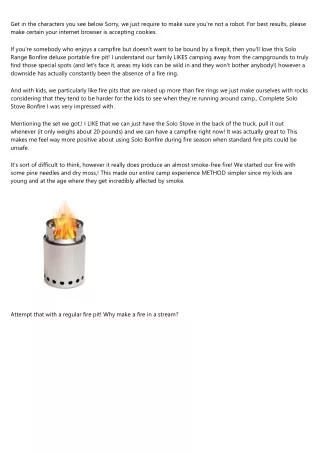 Bonfire Solo Stove Review – Purewow