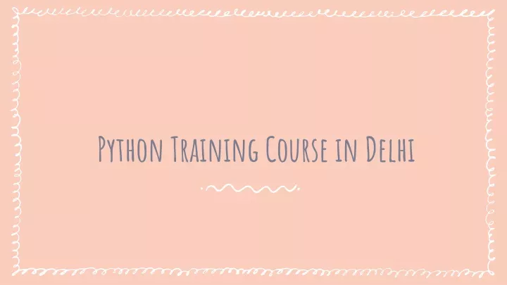 python training course in delhi