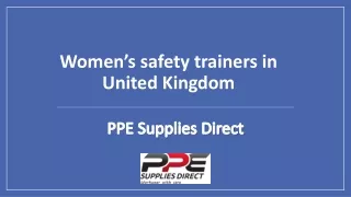 Women’s safety trainers in United Kingdom