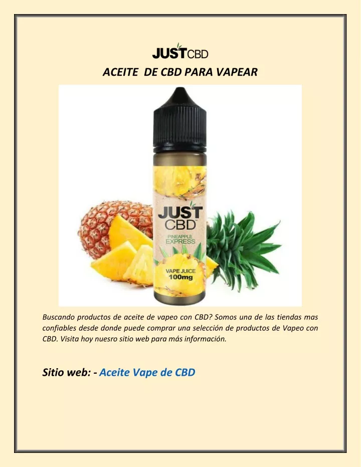 aceite de cbd para vapear