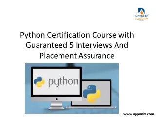 python certification course with guaranteed 5 interviews and placement assurance