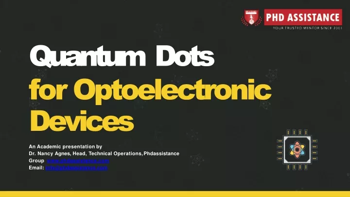 quantum dots for optoelectronic devices