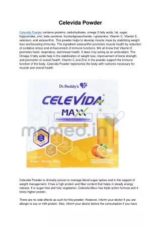 celevida powder