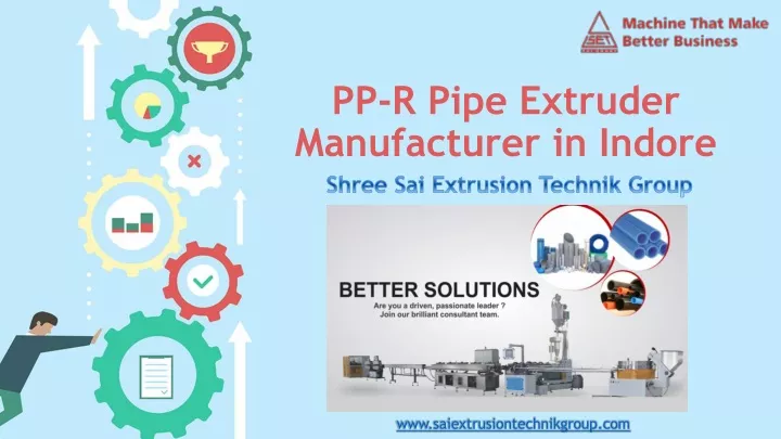 pp r pipe extruder manufacturer in indore