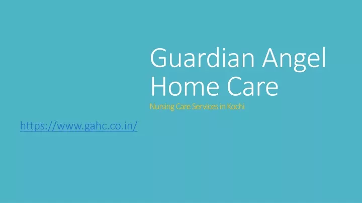 guardian angel home care nursing care services in kochi