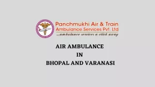 air ambulance in bhopal and varanasi