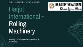 a new perspective of better machinery