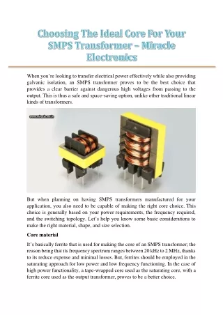 when you re looking to transfer electrical power