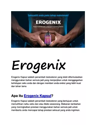 erogenix erogenix kapsul adalah penambah