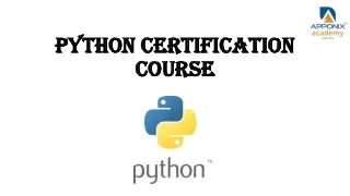 python certification course