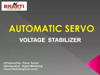 Automatic servo voltage transformer manufacturer in Punjab.