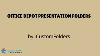 office depot presentation folders