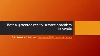 best augmented reality service providers in kerala