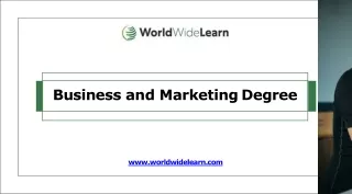 Business and Marketing Degree - World Wide Learn