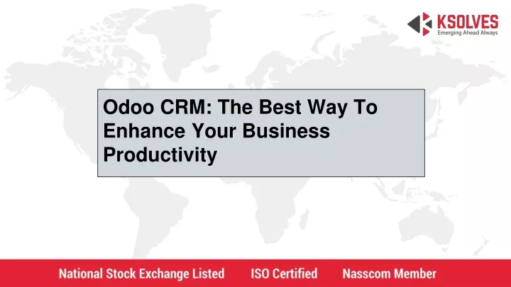 odoo crm the best way to enhance your business