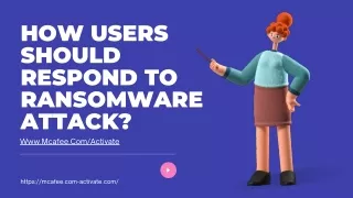 how users should respond to ransomware attack