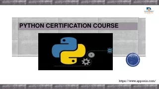 python certification course