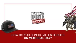 Ways to Honor Soldiers on Memorial Day