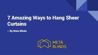 7 Amazing Ways to Hang Sheer Curtains