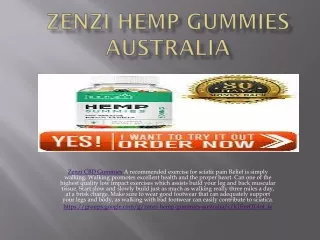 Zenzi Hemp Gummies Australia