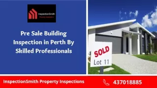 Pre Sale Building Inspection and New House Inspection Perth