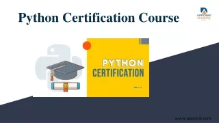 Python Certification Course.