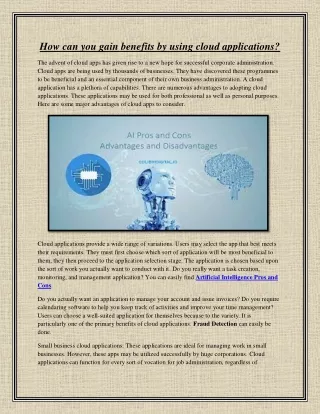 how can you gain benefits by using cloud