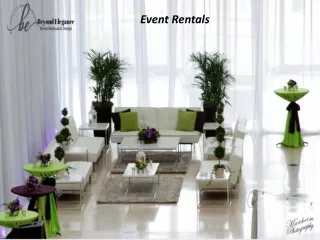 event rentals