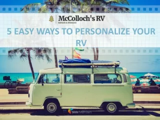 5 easy ways to personalize your rv