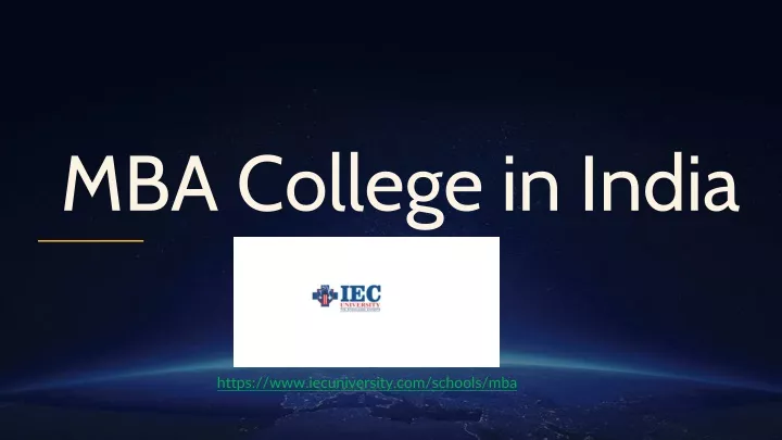 mba college in india