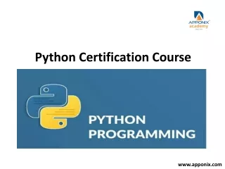 Python Certification Training Course(1)