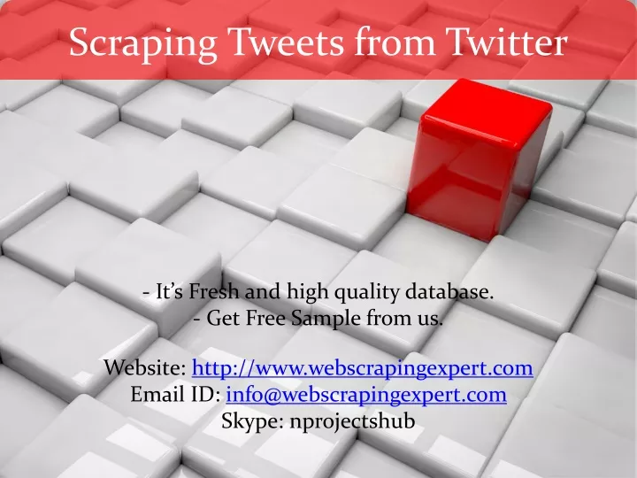 scraping tweets from twitter