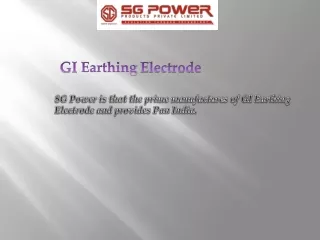 gi earthing electrode