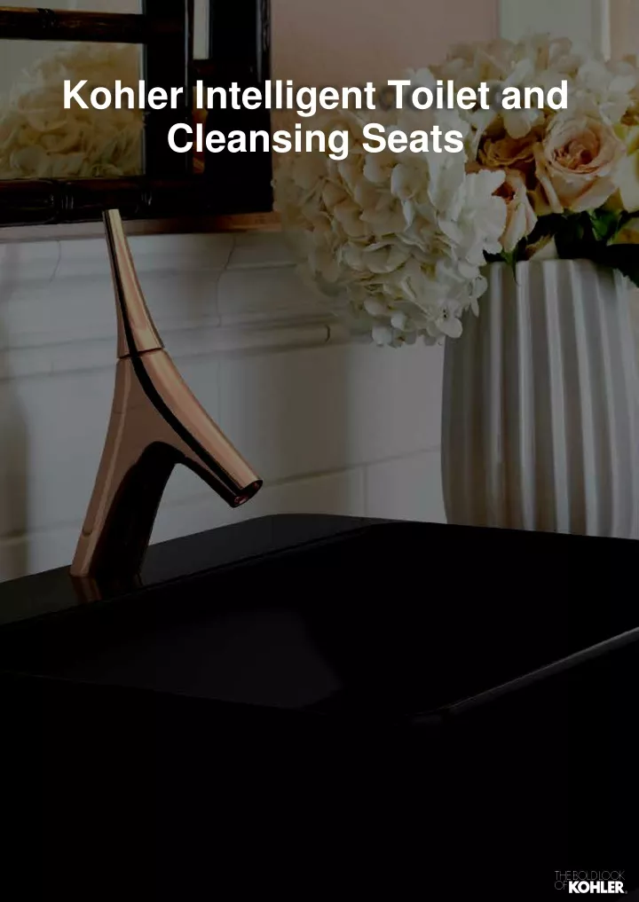 kohler intelligent toilet and cleansing seats