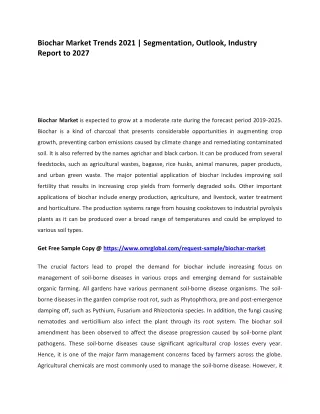 biochar market trends 2021 segmentation outlook