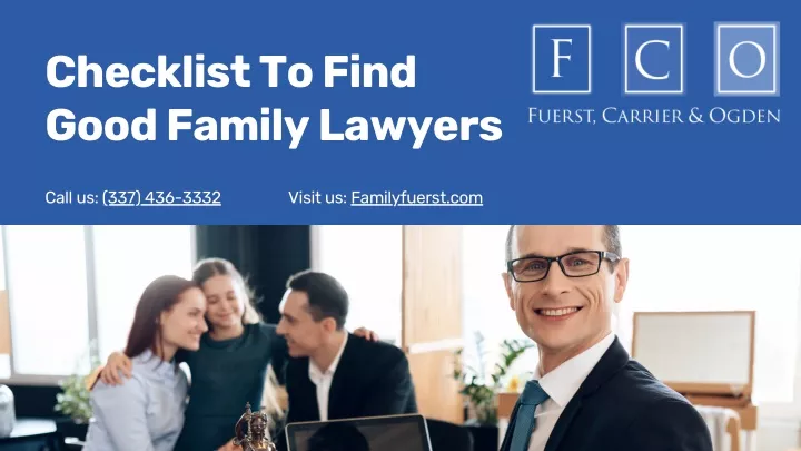 checklist to find good family lawyers