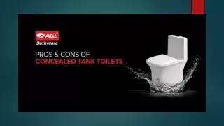The Pros and Cons of Concealed Tank Toilet