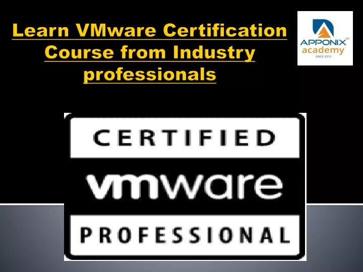 learn vmware certification course from industry professionals