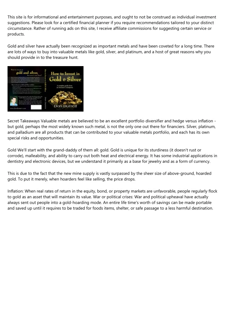 PPT - Invest In Gold - Why Gold Silver? - Gold Investing - Sd Bullion ...