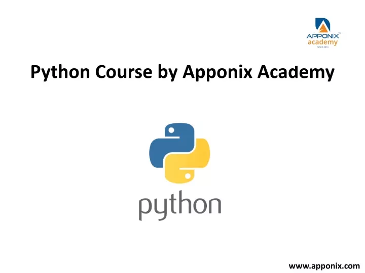 python course by apponix academy