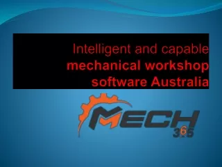 Best mechanical workshop software in Australia at your service