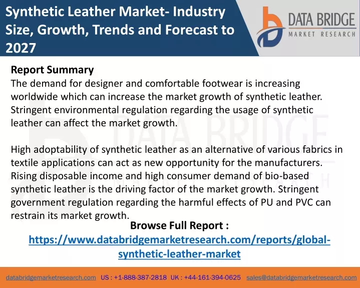 synthetic leather market industry size growth
