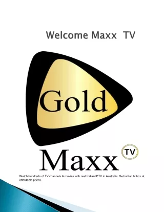 welcome maxx tv