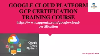 Google Cloud Platform Training Course