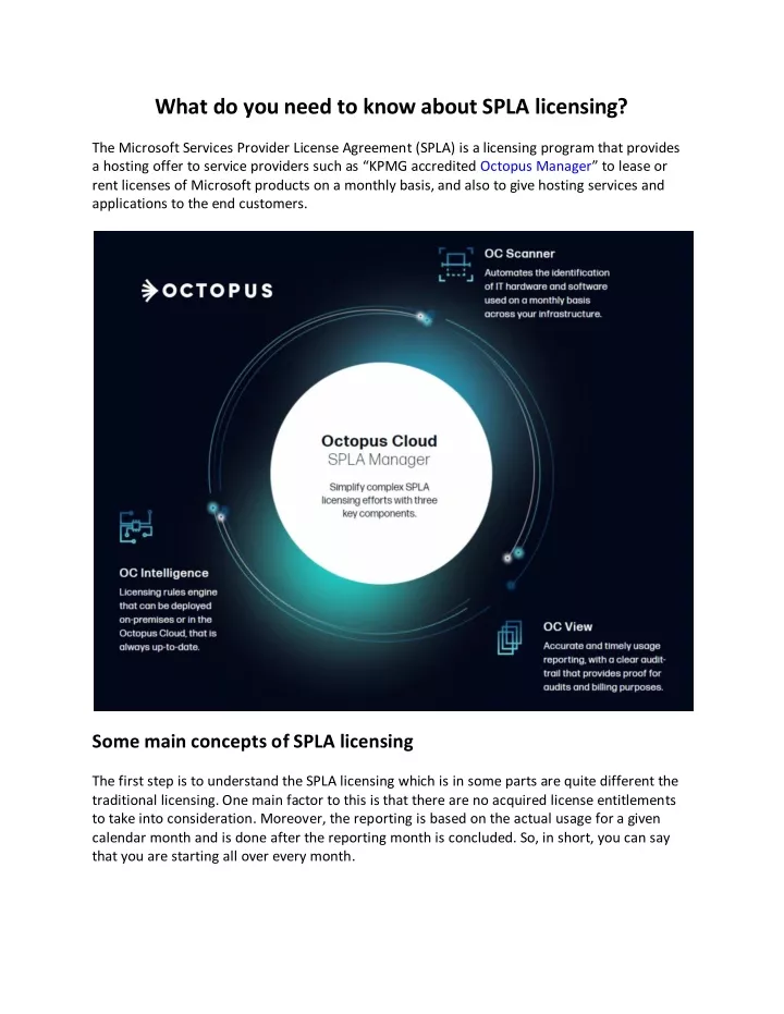 what do you need to know about spla licensing